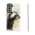Badger on a Yellow Background - Impact Resistant Phone Case Samsung Galaxy S21 Matte